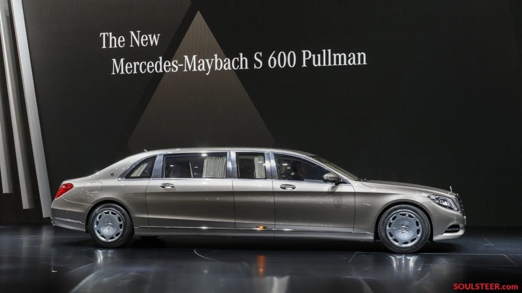 Mercedes-Maybach-S600-Pullman-limousine-at-Geneva-Motor-Show-2015-3 Mercedes-Benz'in Milyon Dolarlık Limuzini Tanıtıldı! Mercedes-Benz&#8217;in Milyon Dolarlık Limuzini Tanıtıldı! Mercedes Maybach S600 Pullman limousine at Geneva Motor Show 2015 3 1024x576